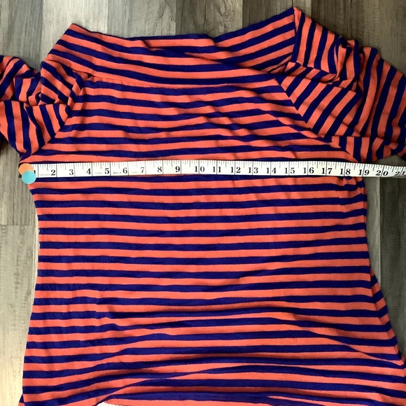Fenn Wright Manson Shirt Women's Size XL Gator's Orange and Blue Boat Neck - Picture 5 of 6